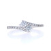 Ever Us Diamond Bypass Engagement Ring White Gold 14k Round 1/2ctw Two-Stone Ever Us Diamond Bypass Engagement Ring White Gold 14k Round 1/2ctw Two-Stone