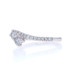 Ever Us Diamond Bypass Engagement Ring White Gold 14k Round 1/2ctw Two-Stone Ever Us Diamond Bypass Engagement Ring White Gold 14k Round 1/2ctw Two-Stone