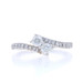 Ever Us Diamond Bypass Engagement Ring - White Gold 14k Round 3/4ctw Two-Stone Ever Us Diamond Bypass Engagement Ring - White Gold 14k Round 3/4ctw Two-Stone