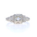 White Gold Diamond Art Deco Solitaire Engagement Ring - 18k European Vintage White Gold Diamond Art Deco Solitaire Engagement Ring - 18k European Vintage