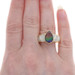 Yellow Gold Ammolite Diamond Ring - 18k Pear .20ctw Triplet Yellow Gold Ammolite Diamond Ring - 18k Pear .20ctw Triplet