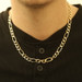 Yellow Gold Diamond Cut Figaro Chain Men's Necklace 20 1/4" - 14k Italy Yellow Gold Diamond Cut Figaro Chain Men's Necklace 20 1/4" - 14k Italy