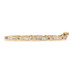 Yellow Gold Diamond Link Bracelet 7 1/4" -14k Round Brilliant & Baguette 4.00ctw