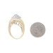 Yellow Gold Diamond Cluster Bypass Ring - 14k Round Brilliant & Baguette 1.00ctw Yellow Gold Diamond Cluster Bypass Ring - 14k Round Brilliant & Baguette 1.00ctw