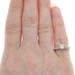 White Gold Diamond Retro Engagement Ring - 14k European .38ctw Vintage White Gold Diamond Retro Engagement Ring - 14k European .38ctw Vintage
