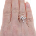White Gold Diamond Ring - 14k Round Brilliant .30ctw Twist Loop White Gold Diamond Ring - 14k Round Brilliant .30ctw Twist Loop