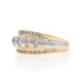 Yellow Gold Diamond Cluster Band - 14k Baguette & Round .50ctw Ring Yellow Gold Diamond Cluster Band - 14k Baguette & Round .50ctw Ring
