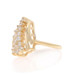 Yellow Gold Diamond Cluster Cocktail Ring - 14k Round Brilliant .56ctw Fan Yellow Gold Diamond Cluster Cocktail Ring - 14k Round Brilliant .56ctw Fan