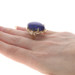 Yellow Gold Lapis Lazuli & Diamond Ring - 14k Oval Cabochon Yellow Gold Lapis Lazuli & Diamond Ring - 14k Oval Cabochon