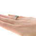 Yellow Gold Lab-Created Emerald Diamond Ring - 14k Oval 2.65ctw Euro Shank 6 1/4