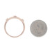 Rose Gold Diamond Band - 10k Single Cut .12ctw Milgrain Ring