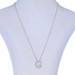 White Gold Diamond Initial G Pendant Necklace 18" -14k Rd .50ctw Monogram Letter