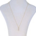 Yellow Gold Diamond Graduated Three-Stone Journey Necklace 18" - 14k Rd .25ctw