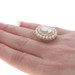 Yellow Gold Mother of Pearl & Cultured Pearl Halo Ring - 14k Silhouette Cameo