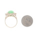 Yellow Gold Jadeite Diamond Ring - 14k Oval Cabochon 4.15ctw Yellow Gold Jadeite Diamond Ring - 14k Oval Cabochon 4.15ctw
