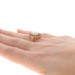 Yellow Gold Opal Ruby Halo Ring - 14k Oval Cabochon 2.28ctw Yellow Gold Opal Ruby Halo Ring - 14k Oval Cabochon 2.28ctw