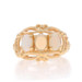 Yellow Gold Opal Three-Stone Ring - 14k Oval Cabochon .63ctw