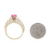 Yellow Gold Pink Spinel Diamond Ring - 14k Oval 2.45ctw
