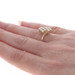 Yellow Gold Diamond Cluster Bypass Ring - 18k Round Brilliant .70ctw Yellow Gold Diamond Cluster Bypass Ring - 18k Round Brilliant .70ctw