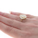 Yellow Gold Diamond Cluster Halo Ring - 18k Princess & Baguette 1.00ctw