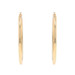 Yellow Gold Large Round Hoop Earrings - 14k Pierced