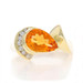 Yellow Gold Citrine Diamond Ring - 18k Pear 2.49ctw Yellow Gold Citrine Diamond Ring - 18k Pear 2.49ctw