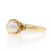 Yellow Gold Akoya Pearl Edwardian Solitaire Ring - 14k GIA Antique Yellow Gold Akoya Pearl Edwardian Solitaire Ring - 14k GIA Antique