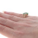 Yellow Gold Emerald Diamond Cluster Bypass Ring - 14k Round .40ctw Yellow Gold Emerald Diamond Cluster Bypass Ring - 14k Round .40ctw