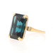 Yellow Gold Lab-Created Spinel Cocktail Solitaire Ring - 14k Emerald Cut 15.30ct Yellow Gold Lab-Created Spinel Cocktail Solitaire Ring - 14k Emerald Cut 15.30ct