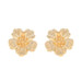 Yellow Gold Flower Large Stud Earrings - 14k Blossoms Pierced Yellow Gold Flower Large Stud Earrings - 14k Blossoms Pierced