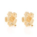 Yellow Gold Flower Large Stud Earrings - 14k Blossoms Pierced Yellow Gold Flower Large Stud Earrings - 14k Blossoms Pierced