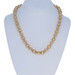 Yellow Gold Beaded Necklace 20 1/4" - 14k Smooth & Brushed Yellow Gold Beaded Necklace 20 1/4" - 14k Smooth & Brushed