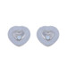 Chopard Happy Diamonds Icons Heart Stud Earrings WhiteGold 18k Rd.10ctw Floating