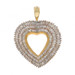 Yellow Gold Diamond Heart Pendant - 10k Baguette 1.50ctw Love Yellow Gold Diamond Heart Pendant - 10k Baguette 1.50ctw Love