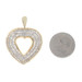 Yellow Gold Diamond Heart Pendant - 10k Baguette 1.50ctw Love Yellow Gold Diamond Heart Pendant - 10k Baguette 1.50ctw Love