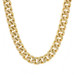 Yellow Gold Diamond Cut Curb Chain Men's Necklace 20" - 10k Yellow Gold Diamond Cut Curb Chain Men's Necklace 20" - 10k
