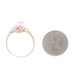 Yellow Gold Lab-Created Pink Sapphire Cocktail Solitaire Ring - 10k Marq 2.39ct Yellow Gold Lab-Created Pink Sapphire Cocktail Solitaire Ring - 10k Marq 2.39ct