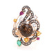 Le Vian Smoky Quartz Citrine Garnet Topaz Emerald Ring - Rose Gold 14k 6.85ctw Le Vian Smoky Quartz Citrine Garnet Topaz Emerald Ring - Rose Gold 14k 6.85ctw