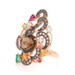 Le Vian Smoky Quartz Citrine Garnet Topaz Emerald Ring - Rose Gold 14k 6.85ctw Le Vian Smoky Quartz Citrine Garnet Topaz Emerald Ring - Rose Gold 14k 6.85ctw