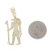 Yellow Gold Anubis Pendant - 10k Ancient Egyptian god Unisex
