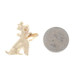 Yellow Gold Poodle with High Heel Shoe Charm - 14k Pet Dog