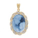 Yellow Gold Agate & Diamond Mother & Child Halo Pendant 14k Cameo .12ctw New Mom Yellow Gold Agate & Diamond Mother & Child Halo Pendant 14k Cameo .12ctw New Mom