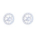 White Gold Diamond Halo Earring Enhancers - 14k Round 1.12ctw Stud Jackets