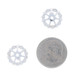 White Gold Diamond Halo Earring Enhancers - 14k Round 1.12ctw Stud Jackets