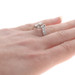 White Gold Diamond Bypass Engagement Ring - 14k Marquise .58ctw