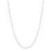 White Gold Round Link Chain Necklace 16 3/4" - 14k Narrow Rolo Italy