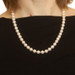 Yellow Gold Akoya Pearl Knotted Strand Necklace 20 1/2" - 14k
