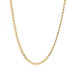 Yellow Gold Diamond Cut Curb Chain Necklace 17 3/4" - 14k