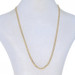 Yellow Gold Diamond Cut Curb Chain Necklace 17 3/4" - 14k
