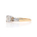 Yellow Gold Diamond Retro Engagement Ring - 14k European .58ctw